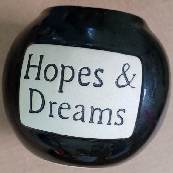 Hopes and Dreams Jar with Cork Top - piggy bank change coins savings home decor - Picture 5 of 9